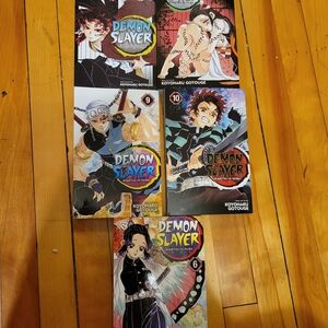 Demon Slayer Manga Lot - VOL 6, 9, 10, 11 and 20.